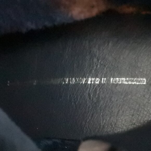 Chelsee-Girl Exalted Ladies Size 7 Navy Faux Fur Lined Faux Suede Booties - Picture 7 of 9